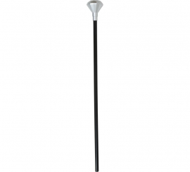 Bastón forma Diamante plateado de 85 cm