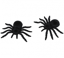 Blister pack of 2 10cm spiders