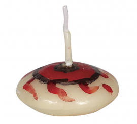 Blister de 4 velas flutuantes medindo 5x5 cm Blister de 4 velas flutuantes medindo 5x5 cm