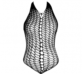 Body de Rejilla negro con Pedrería para mujer