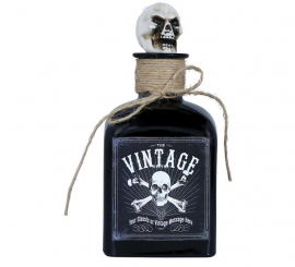 Poison Bottle with 20 cm Crystal Skull Poison Bottle with 20 cm Crystal Skull