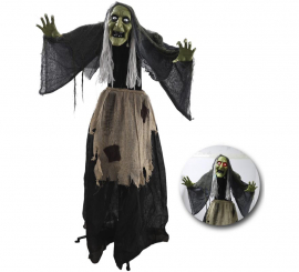 160cm Animated Witch with Sound and Movement