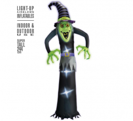 244 cm Inflatable Halloween Witch with Lighting