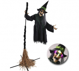 183cm Floating Witch with Light and Sound