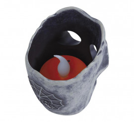 Box of 12 Skulls with 6 cm Led Candle Box of 12 Skulls with 6 cm Led Candle