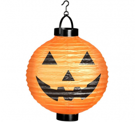 Lanterna de abóbora com luz LED de 20 cm Lanterna de abóbora com luz LED de 20 cm
