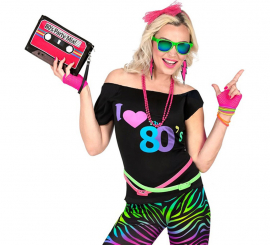 Camiseta feminina disco dos anos 80 Camiseta feminina disco dos anos 80
