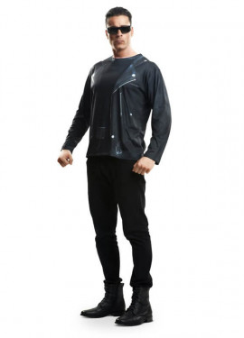 Camiseta disfraz robot terminador para Hombre