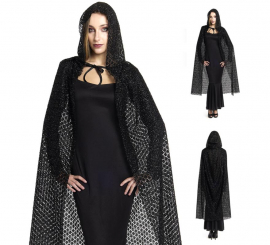 Capa com capuz vazada de 120 cm Capa com capuz vazada de 120 cm