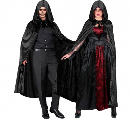 Capa de veludo com capuz de 140 cm para adultos em várias cores Capa de veludo com capuz de 140 cm para adultos em várias cores