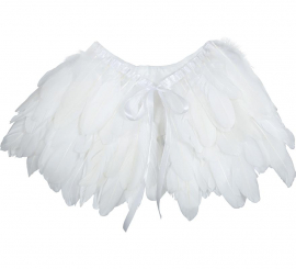 Capa de Plumas blancas de 30x90 cm