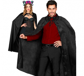Capa preta de 136 cm para adultos Capa preta de 136 cm para adultos