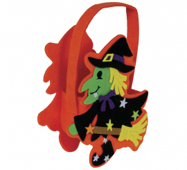 18cm Felt Witch Basket 18cm Felt Witch Basket