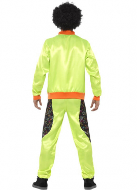 Neon Green Retro Tracksuit for Men