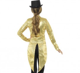 Giacca in paillettes oro per donna