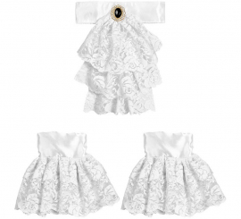 Jabot with Gem and Lace Wristbands Jabot with Gem and Lace Wristbands