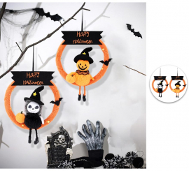 Pumpkin and Nightmare Crown Pendant 22x18 cm