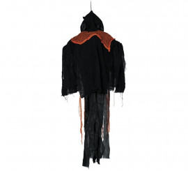 Orange Skull Pendant with Light, Sound and Movement 130 cm