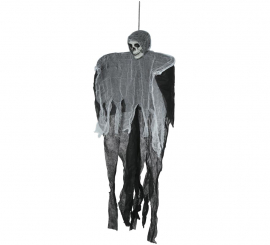 Pingente de esqueleto preto e branco de 90 cm Pingente de esqueleto preto e branco de 90 cm