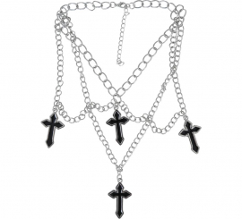 Collar de 4 Cruces Gótico