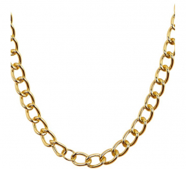 Colar Rapper Dourado de 120 cm Colar Rapper Dourado de 120 cm