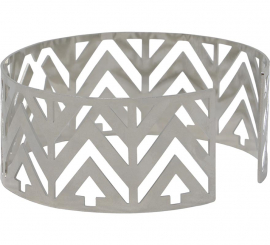 Collar Futurista plateado