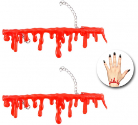 Dripping Blood Necklace and Bracelet Dripping Blood Necklace and Bracelet