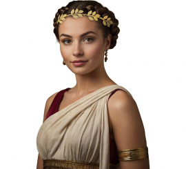 Corona de Laurel dorada Metálica