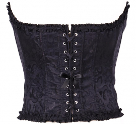 Corset negro con Lazo para mujer
