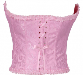 Corset rosa con Lazo para mujer