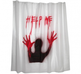 Cortina de chuveiro HELP ME 180 x 180 cm Cortina de chuveiro HELP ME 180 x 180 cm