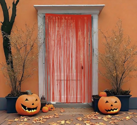 Red curtain 100x200 cm