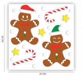 Decoração em gel para biscoitos de gengibre 20x25 cm Decoração em gel para biscoitos de gengibre 20x25 cm