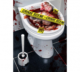 'WC decoration ''Crime Scene'' 30x40 cm'