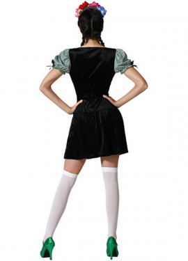 Fato alemão tradicional preto para mulher Fato alemão tradicional preto para mulher