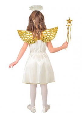 Disfraz de Ángel dorado para niña