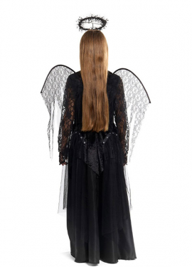 Black Angel Costume with Wings for Girls Black Angel Costume with Wings for Girls