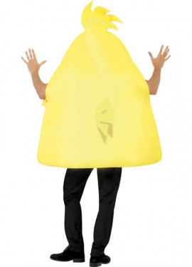 Fato de Angry Birds Yellow Bird para adulto
