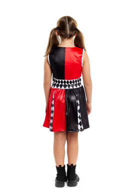 Costume de pom-pom girl Harlequin dangereuse pour filles