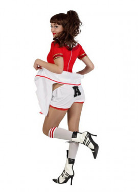 Cheerleader Kostüm mit Culottes für Damen