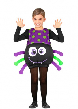 Fato de aranha travessa para crianças