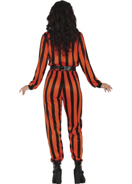 Women's Prisoner Harlequin Costume Women's Prisoner Harlequin Costume