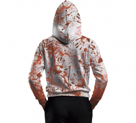 Fato de Assassino Sangrento com Moletom e Máscara para Adultos Fato de Assassino Sangrento com Moletom e Máscara para Adultos