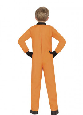 Costume da astronauta arancione per uomo