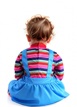 Fato de Boneca Diabólica para Bebê Fato de Boneca Diabólica para Bebê
