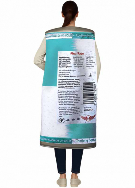 Disfraz de Bebida con Alas rojas grande para adulto