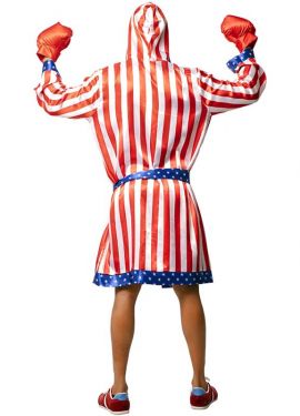 USA Professional Boxer Costume with Belt for Men USA Professional Boxer Costume with Belt for Men
