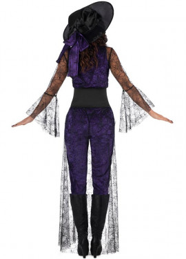 Fantasia de bruxa Coven roxa para mulher Fantasia de bruxa Coven roxa para mulher