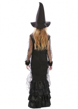 Fato de bruxa elegante para meninas Fato de bruxa elegante para meninas