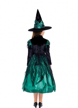 Magic Green Witch Costume for Girl Magic Green Witch Costume for Girl